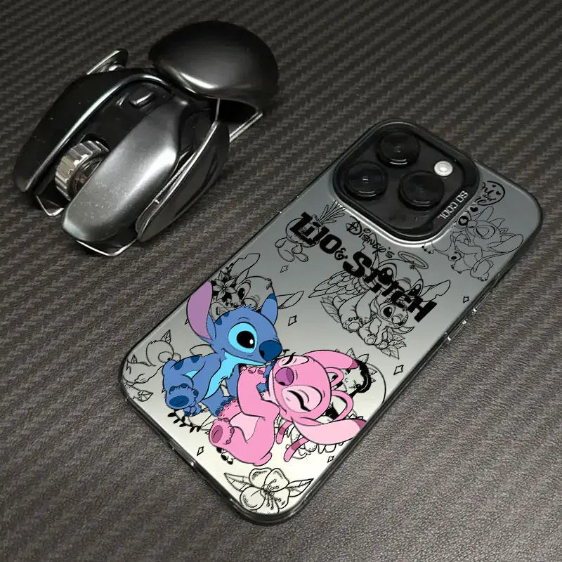 Disney Stitch Angel Cute Phone Case For iPhone