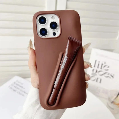 Hot Lemontini Portable  Lip Gloss Phone Silicone Case For iPhone