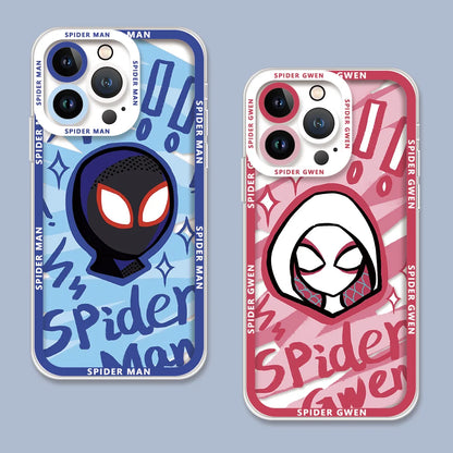 Hot Marvel Spider Man Couple Phone Case For iphone