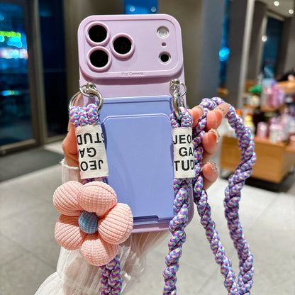 Braided Crossbody Lanyard Phone Case For iPhone