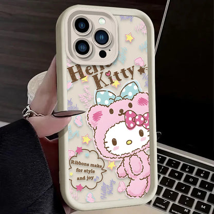 Hello Kitty Adorable Soft Phone Case For iPhone