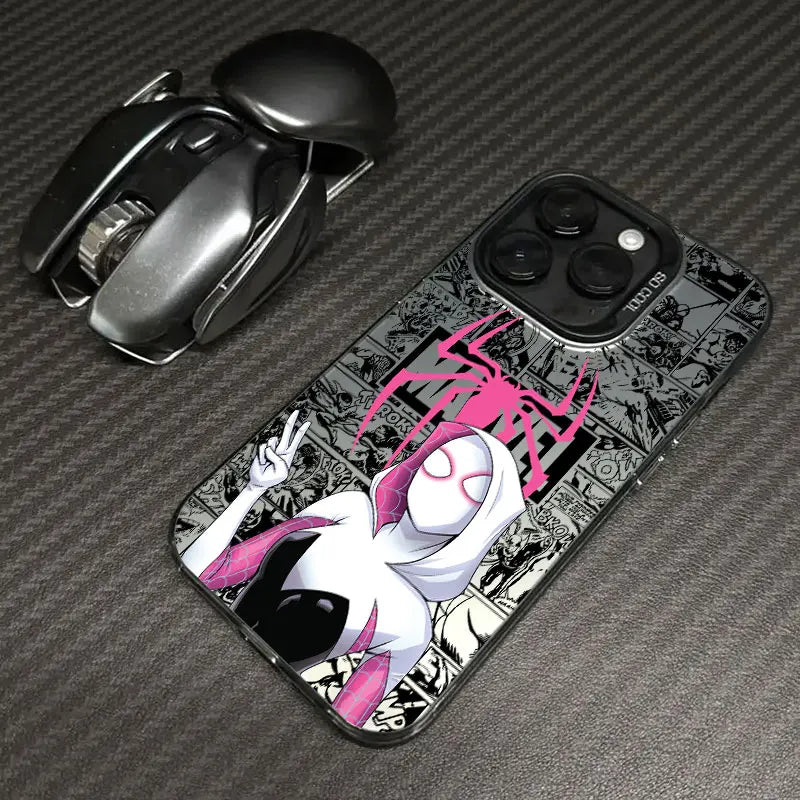 Spider Gwen Spiderman Miles Morales Marvel Phone Case For iPhone