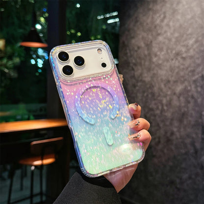 Gradient Colorful Glitter For Magsafe Case For iPhone