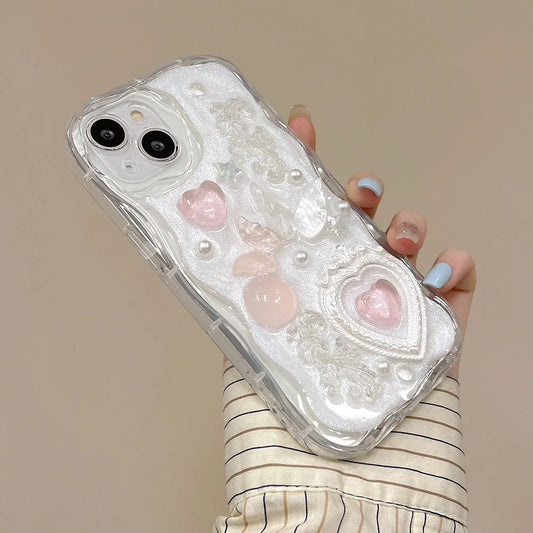 Silve 3D Butterfly Cartoon Heart Phone Case