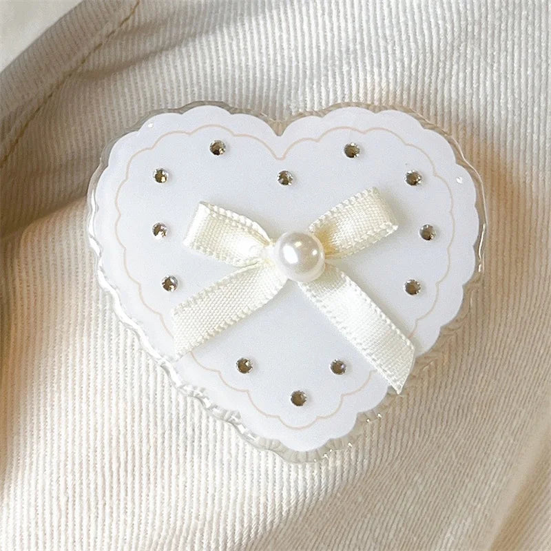 Lace Heart Painting Phone Case