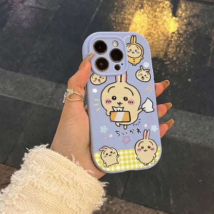 Anime Chiikawa Hachiware Usach Mobile Phone Case Available for IPhone Anti-fall New Style Creativity Kawaii Cartoon Good Looks