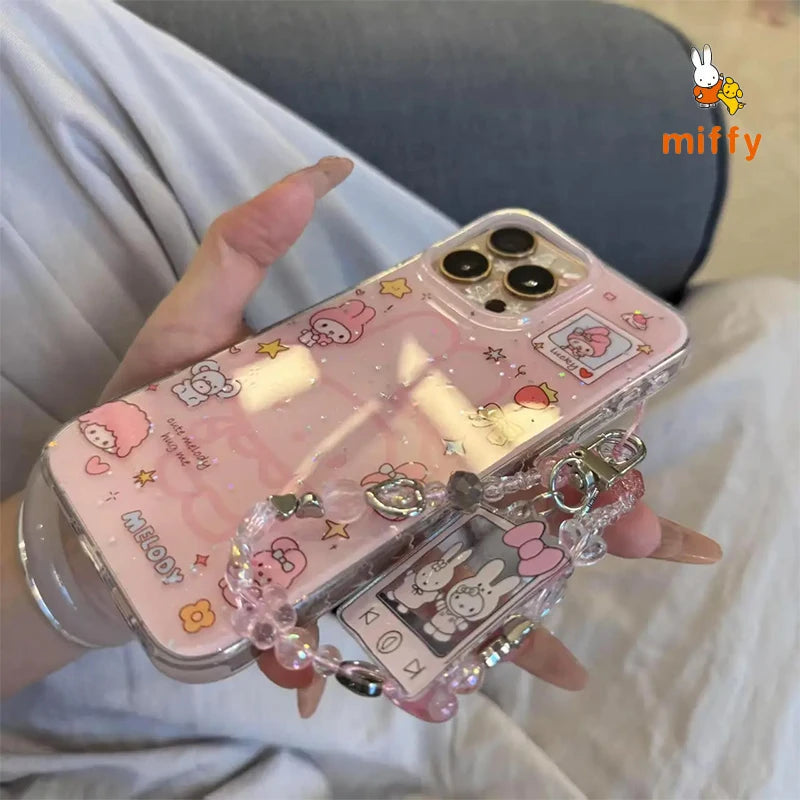 Kawaii Miffy New Phone Case Cartoon Bright Colors  Phone Case Suitable Phone Case For iPhone