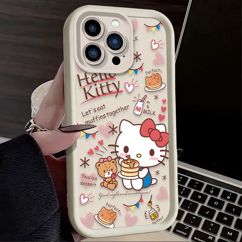 Hello Kitty Adorable Soft Phone Case For iPhone