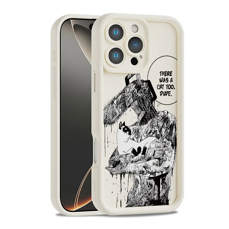 Anime Chainsaw Man Shockproof Phone Case For iPhone