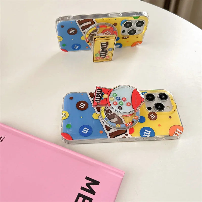 Cute Chocolate Bean Magnetic Phone Case