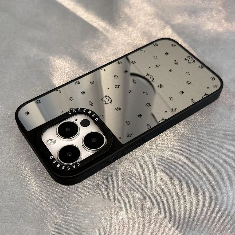 Simple Anime Cartoon Character Cat Phone Case For iPhone
