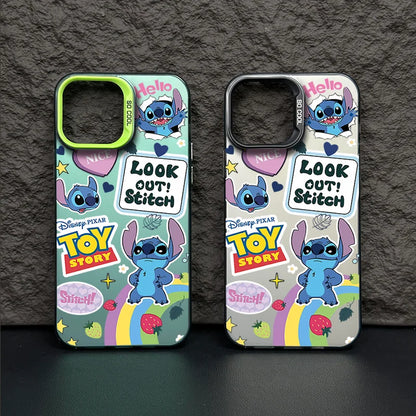 Stitch Rainbow Cute Naughy Phone Case For iPhone