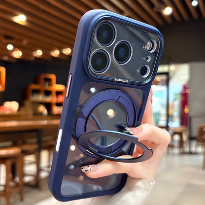 Magsafe Rotating Bracket Transparent Acrylic Case For iPhone