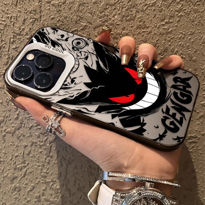 Cartoon Pokemon Gengar Plating Phone Case For iPhone