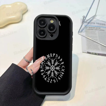 Slavic Viking symbol Kolovrat Silicone Phone Case For iPhone