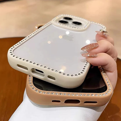 Luxury Glitter Diamond Transparent Case For iPhone