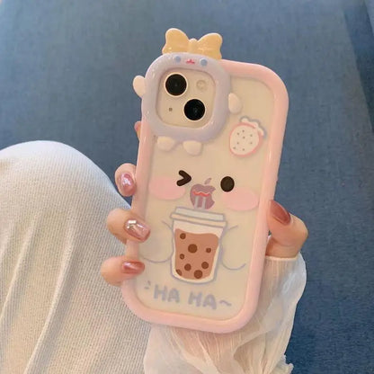 Little Monster Lens Duck Panda Cover Case For iPhone Case