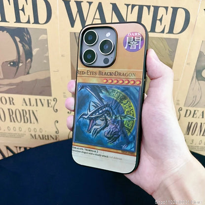 3D Grating Card White Dragon Monsters Phone Case  For iPhone