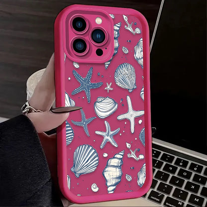 Ocean Starfish Seashell Case For iPhone