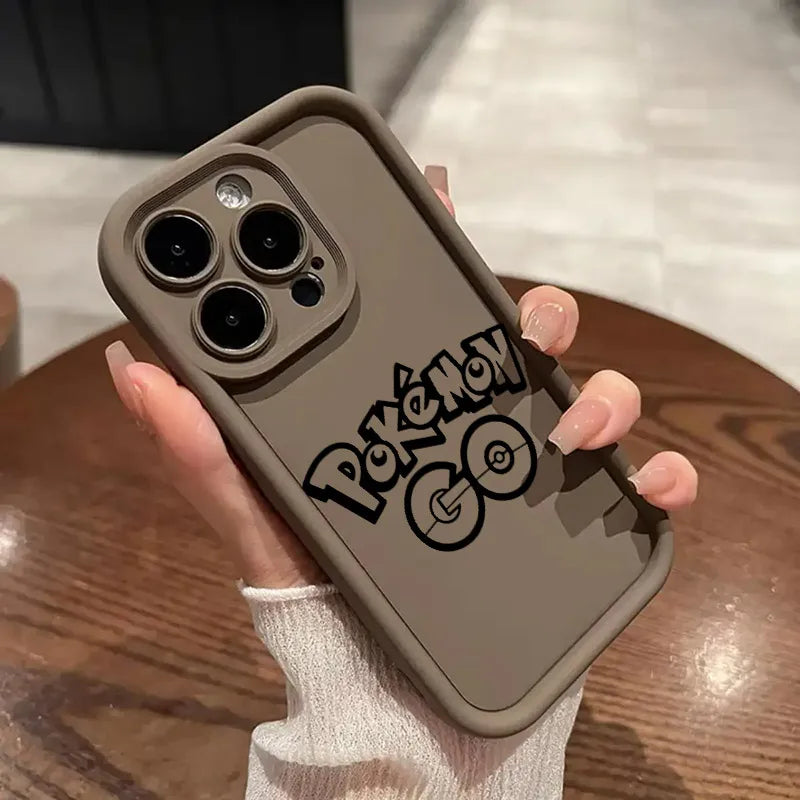 Pokemons Line Cartoon Soft Silicone Case For iPhone