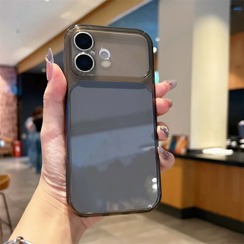 Luxury Solid Colors Transparent Phone Case For iPhone