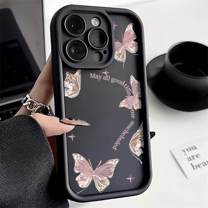 Black Butterfly Silicone Phone Case