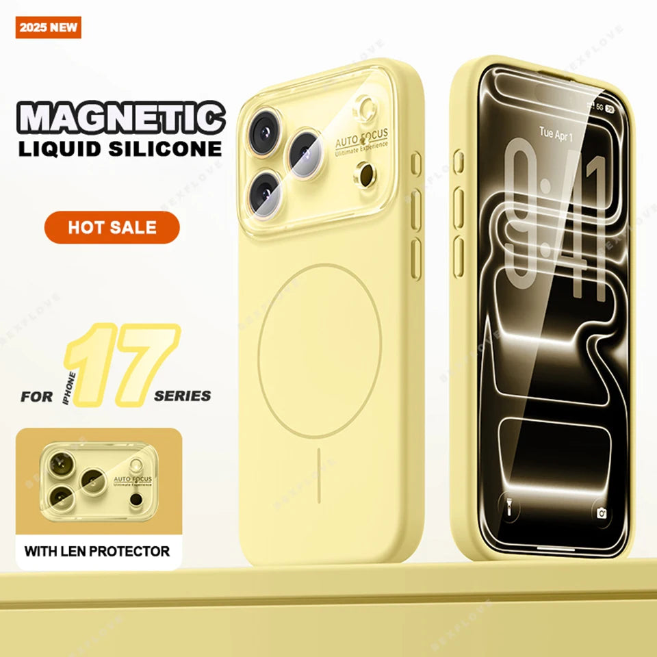 Big Window Magnetic Phone Case For iPhone