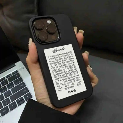 English Letter Label Trendy Phone Case