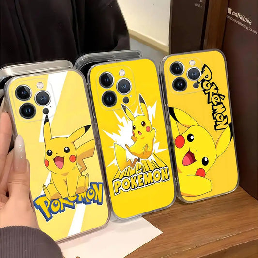 Pokemon Gengar Pikachu Starlit Oil Painting Phone Case For iPhone