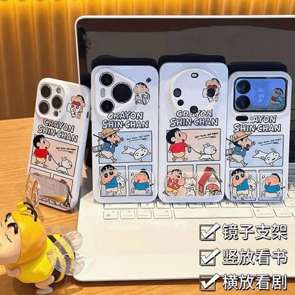 Crayon Shin-Chan White Phone Case For iPhone