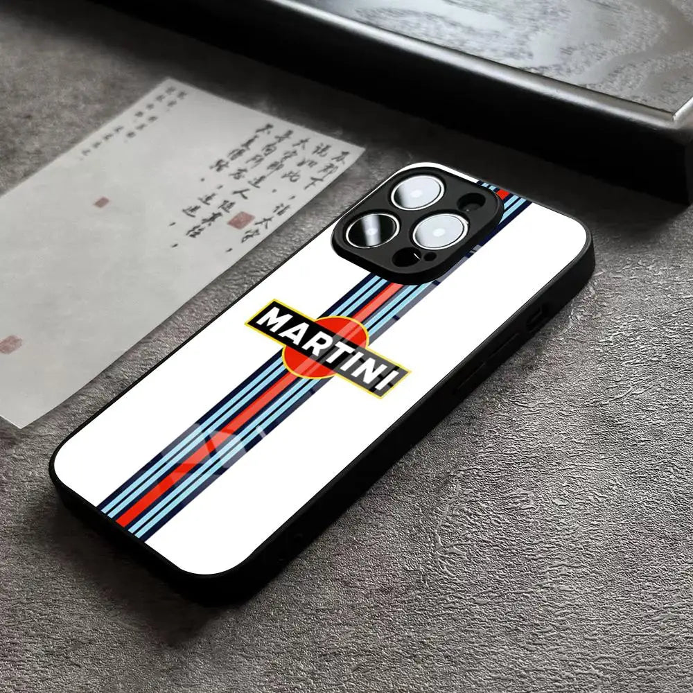 MartiniES Racing Horizontal Stripe Phone Case For iPhone