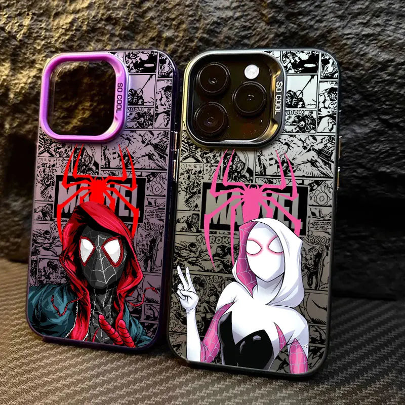 Spider Gwen Spiderman Miles Morales Marvel Phone Case For iPhone