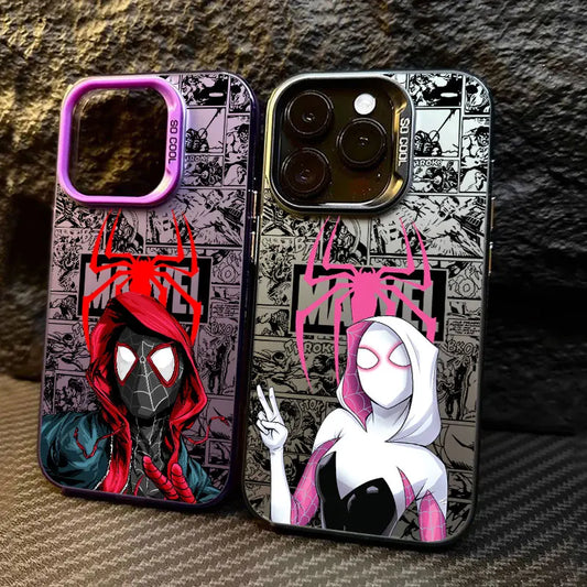 Spider Gwen Spiderman Miles Morales Marvel Phone Case For iPhone