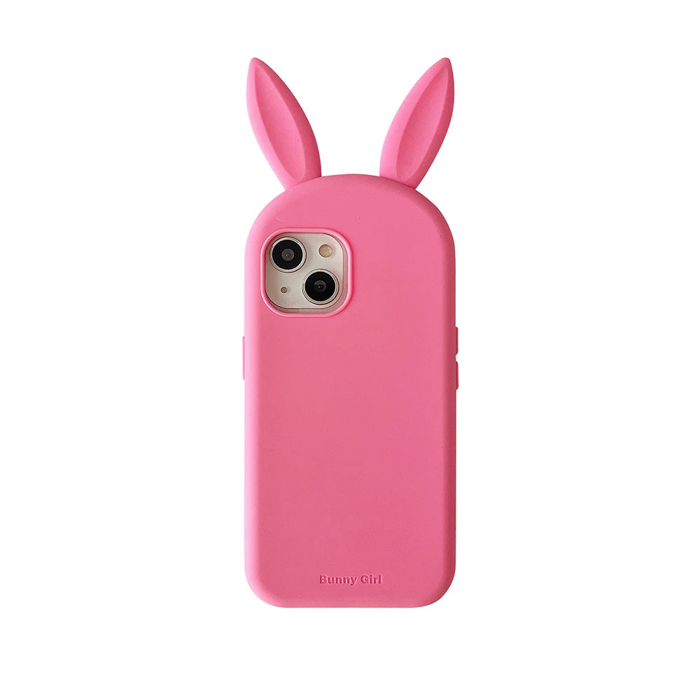 Cute 3D Bunny Rabbit Ear Silicone Phone Case