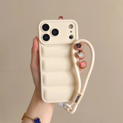 Soft Down Jacket Silicone Case For iPhone