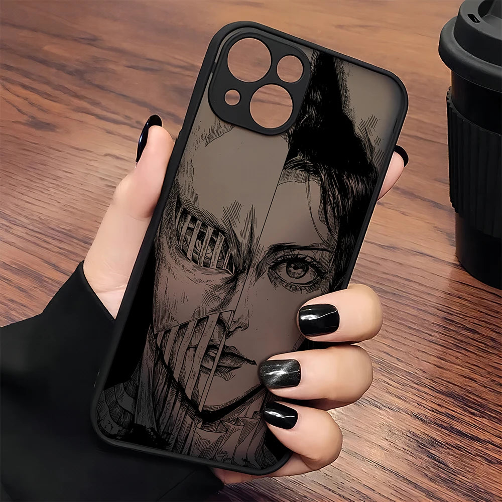 Luxury Attack On Titan Hot Anime Phone Case For iPhone