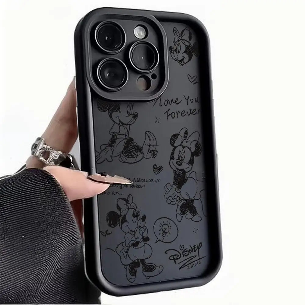 Disney Sketch Minnie Cartoon Phone Case For IPhone