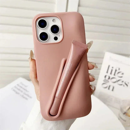 Hot Lemontini Portable  Lip Gloss Phone Silicone Case For iPhone