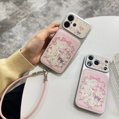 Fine Hole Skin Sticking Sanrio Family Phone Case For iPhone