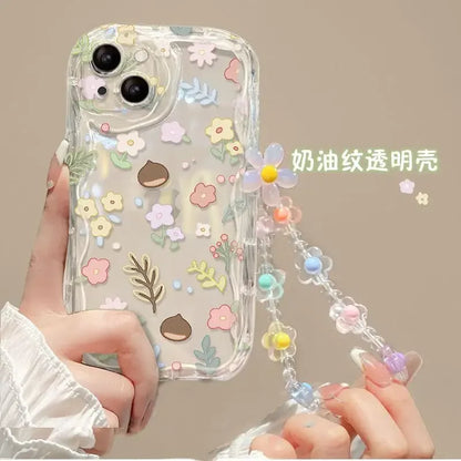 Flower Bracelet Chain Phone Case For IPhone