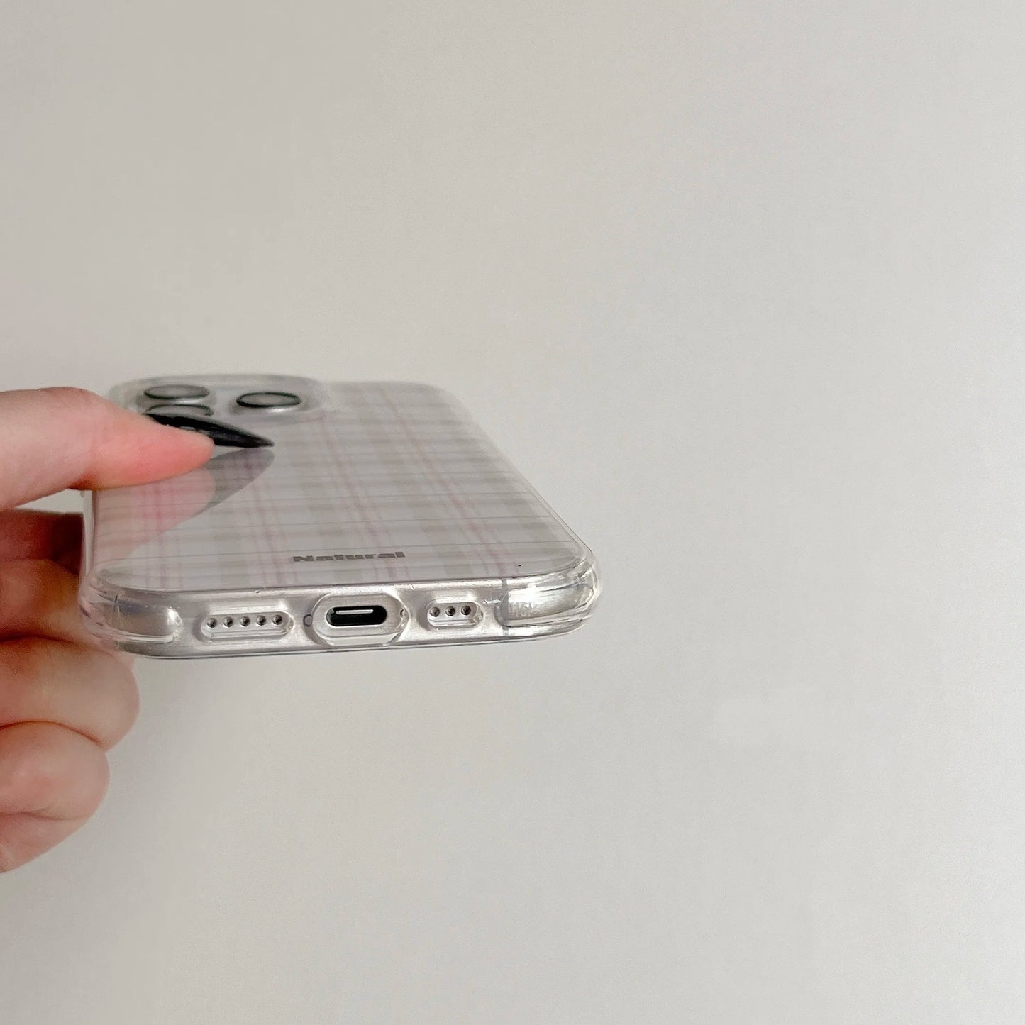 Brown Checkers Vintage Minimalist Chic Protective Phone Case