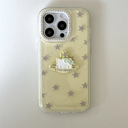 Cute Cartoon And Fashionable HelloKitty Stars Phone Case For iPhone
