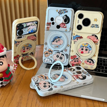 Crayon Shin-Chan Rotate Holder Phone Case For iPhone
