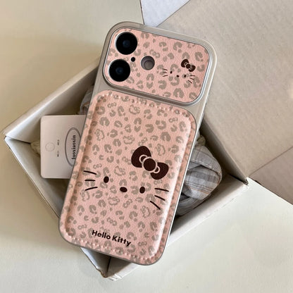Luxury Cute Pink Leopard Print Kitty Hot Sale Phone Case For iPhone