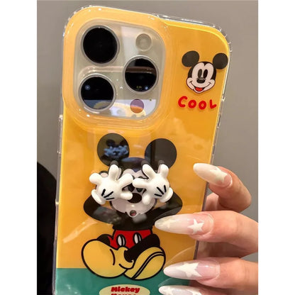 Cute Cartoon Mickey Mouse Facepalm Phone Case For  iPhone