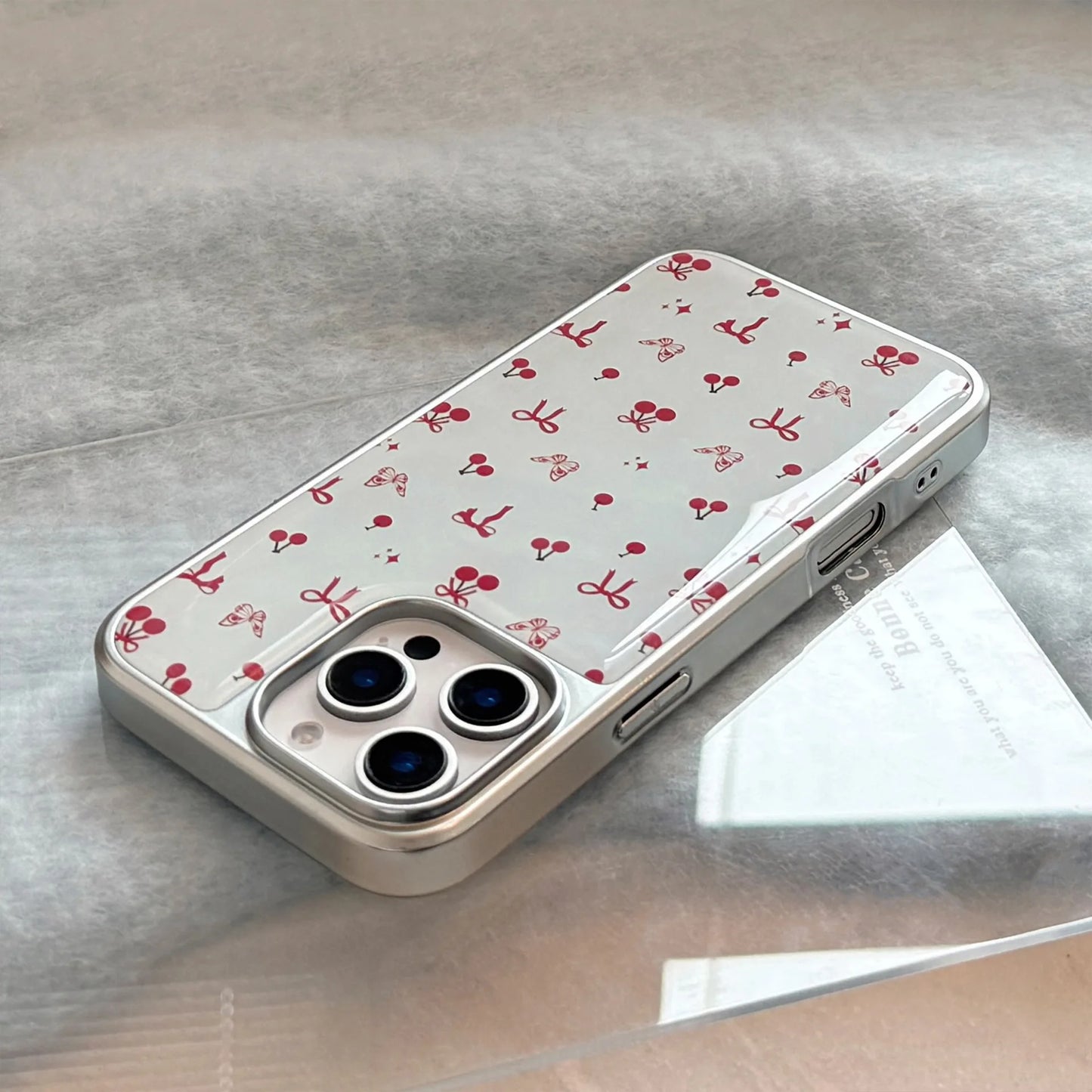 Butterfly Cherry Bow Phone Case