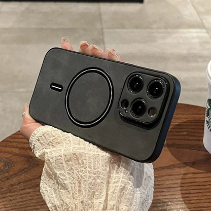 Luxury Wireless Charging Magnetic Cortex Phone Case