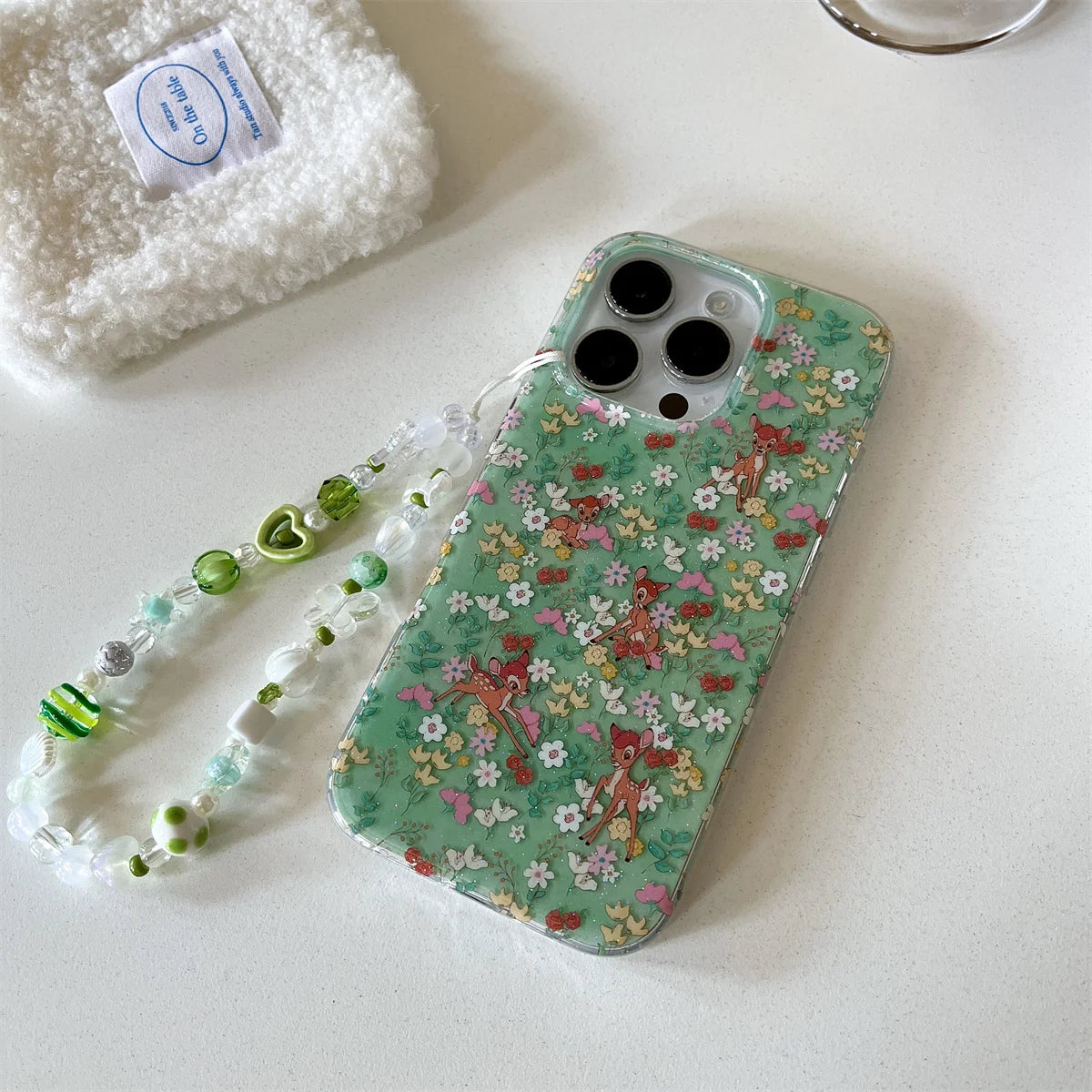 Vintage Oil Painting Animal Picnic Garden Electroplated Chic Phone Case