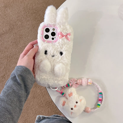 New Cute 3D Rabbit Plush Phone Case