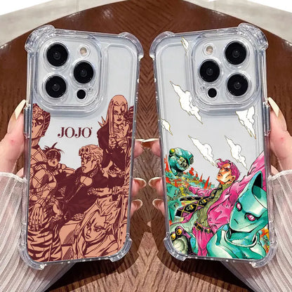 JoJos Bizarres Anime Adventures Phone Case Clear For iPhone
